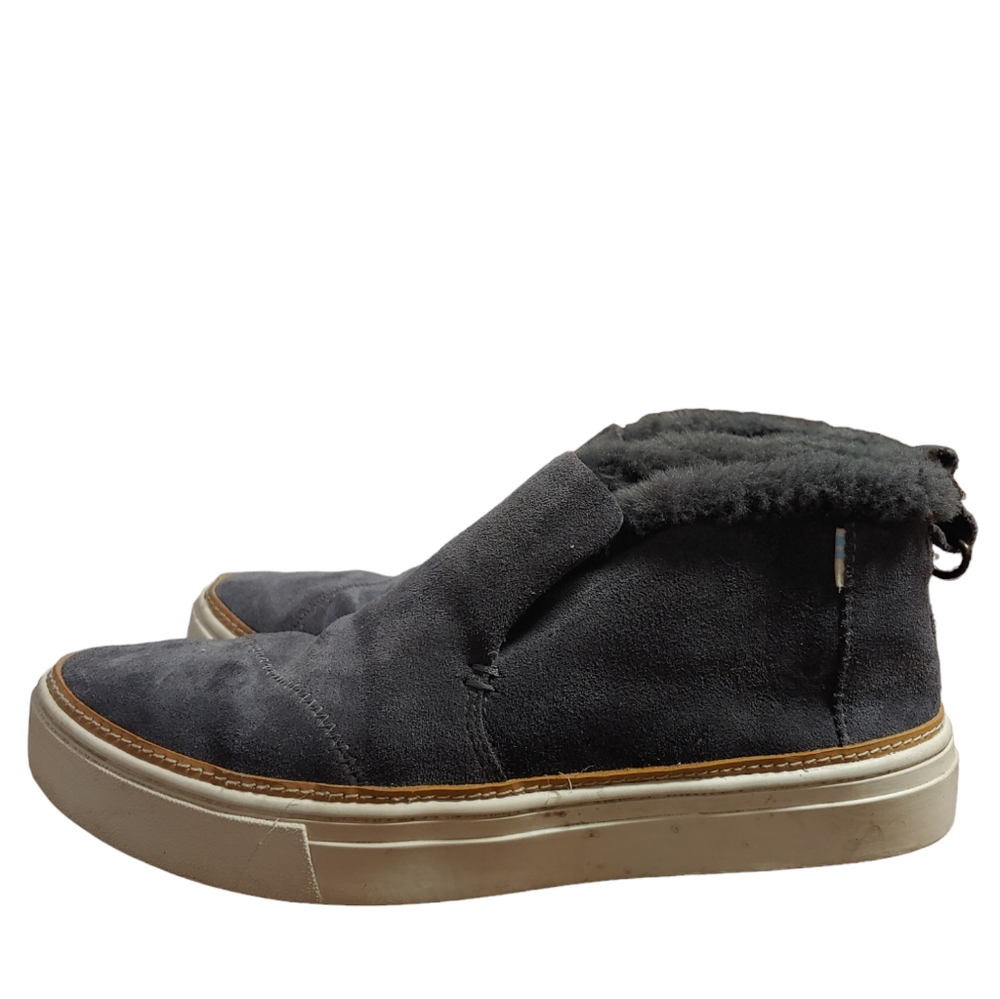 Toms Paxton Shoes Size 7.5 Faux Fur